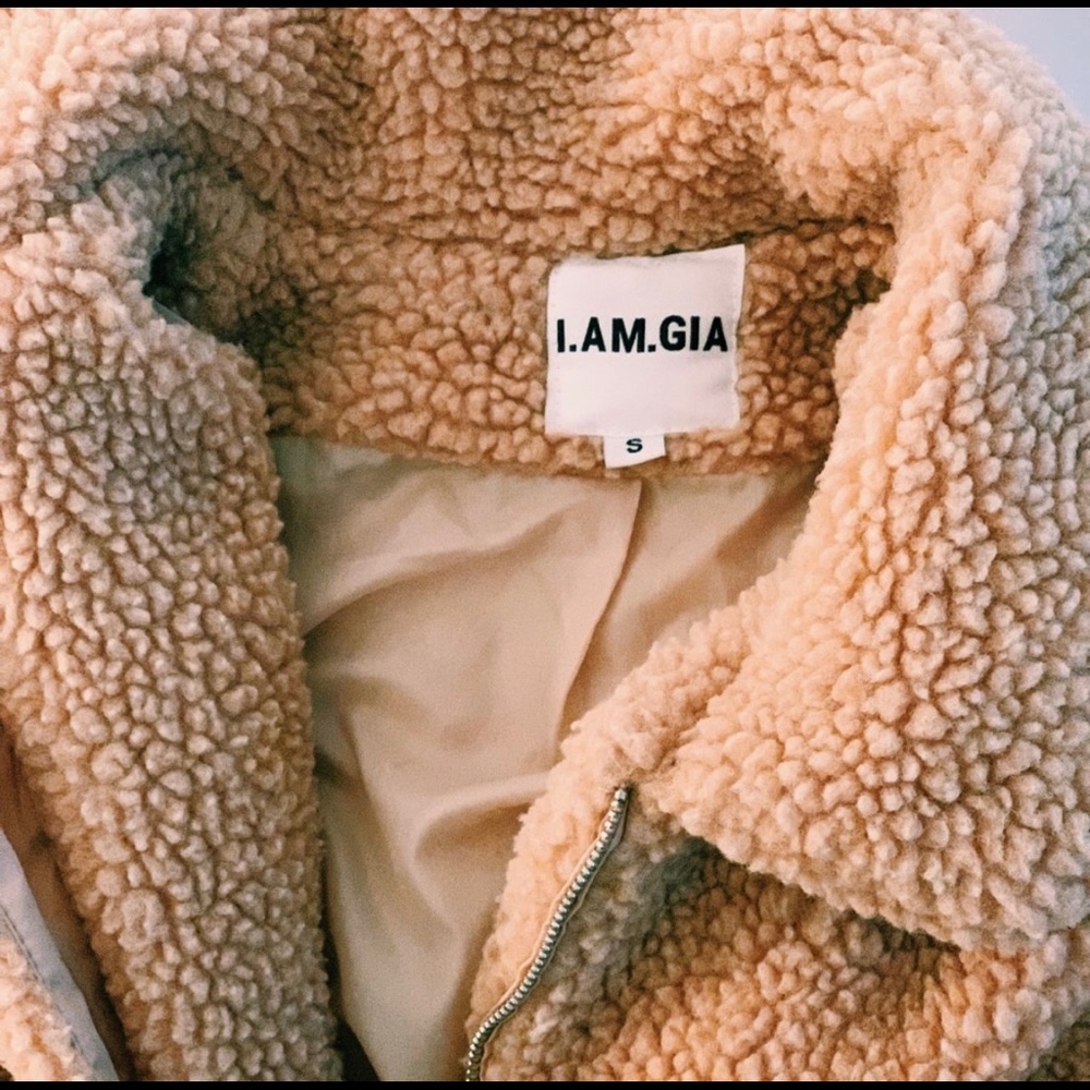 I AM GIA pixie coat in caramel